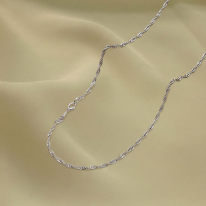 Sterling Silver Heart Pendant with 18 Inches Rope Chain for Women by Akshat Sapphire 92.5 Silver PSR0510