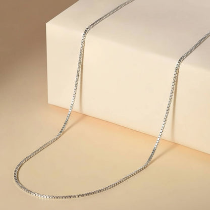 Sterling Silver Heart Pendant with 18 Inches box Chain for Women by Akshat Sapphire 92.5 Silver PSB0506_new