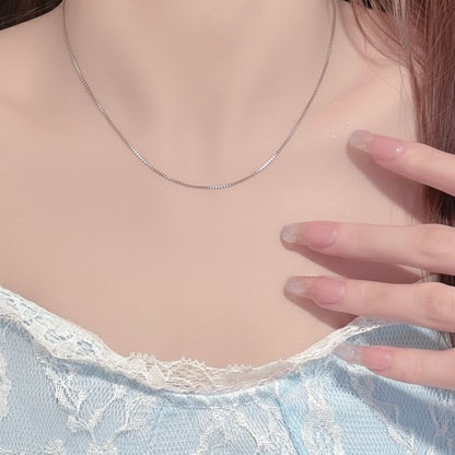 Sterling Silver Heart Pendant with 18 Inches box Chain for Women by Akshat Sapphire 92.5 Silver PSB0506_new