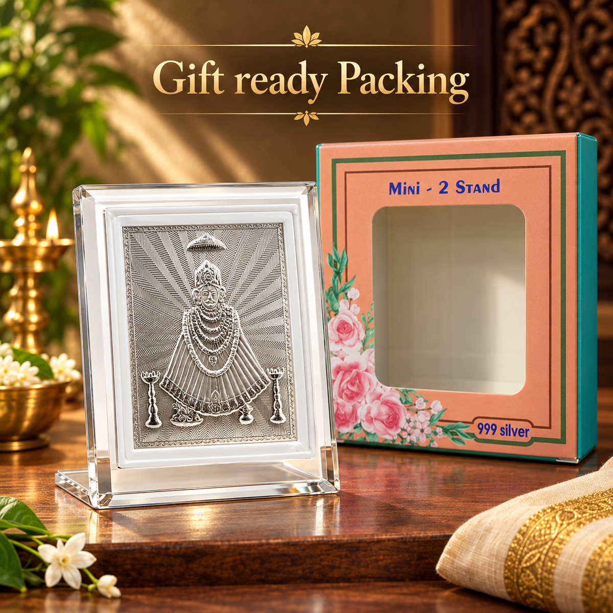 999 Pure Khatu Shyam Ji Deity Frame | Shyam Baba Religious Frame | Gift Ready