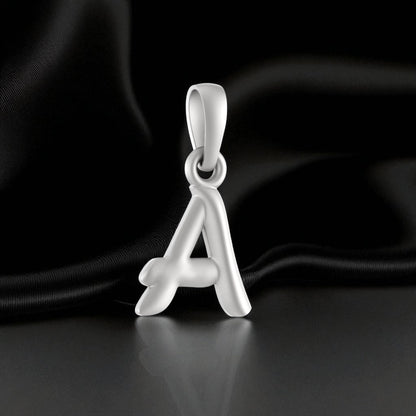 92.5% Pure Sterling Silver Precious Name Alphabet Pendant For Kids And Girls