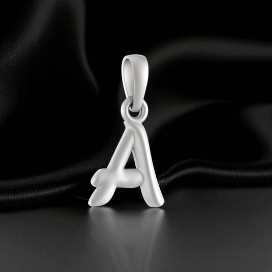 92.5% Pure Sterling Silver Precious Name Alphabet Pendant For Kids And Girls