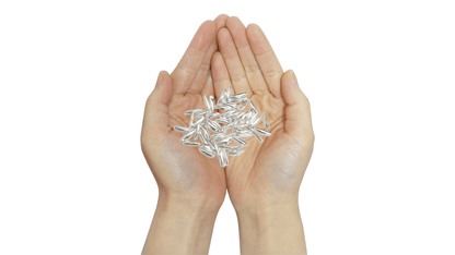 Silver (98% purity) Holy and sacred Rice 51 peaces for Pooja and Gift, Pure Silver Chawal for temple and worship