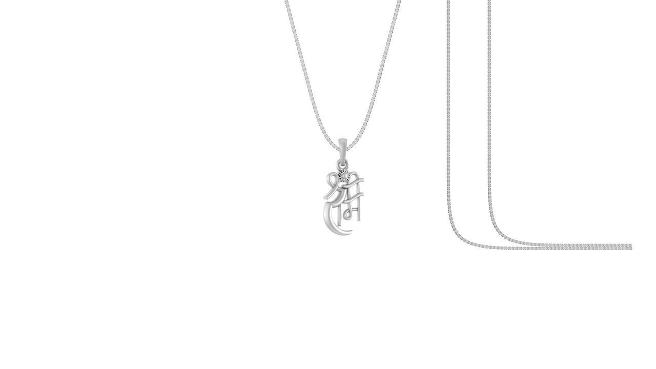 Akshat Sapphire Sterling Silver (92.5% purity) God Ram Ji chain Pendant (Pendant with Box Chain) for Men & Women Pure Silver Bhagwan Shri Ram Locket for Good Health & Wealth Akshat Sapphire
