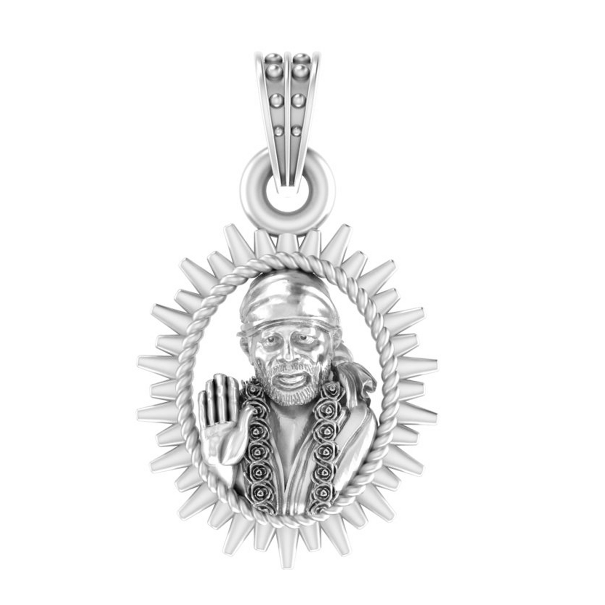 Sai baba silver on sale locket