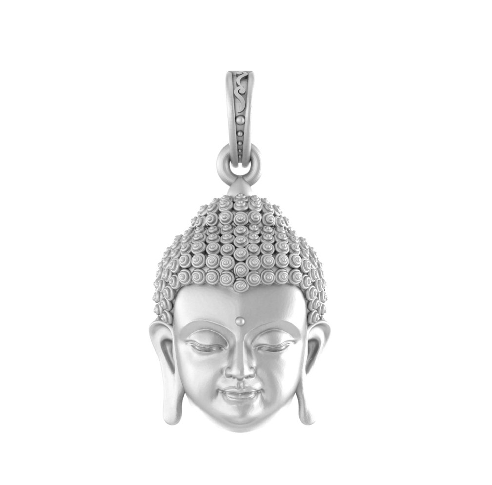 Akshat Sapphire Sterling Silver (92.5% purity) Spiritual God Gautam Buddha Pendant for Men & Women Pure Silver religious Gautam buddh Locket for Good Health & Wealth Akshat Sapphire