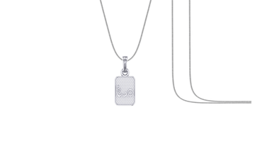 Akshat Sapphire Sterling Silver (92.5% purity) Spiritual OM Chain Pendant (Pendant with Snake Chain) for Men & Women Pure Silver Divine OM Chain Locket for Health & Wealth Akshat Sapphire