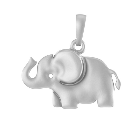 Akshat Sapphire Sterling Silver (92.5% purity) Strength Symbolic Elephant Pendant for Men & Women Pure Silver Elephant Locket to represent strength and power Akshat Sapphire