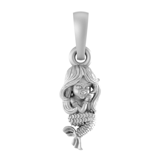 Akshat Sapphire Sterling Silver (92.5% purity) ambitious and Stylish divine Mermaid Pendant for Men & Women Pure Silver Fashionable and gorgeous Mermaid Locket for Happiness and joy Akshat Sapphire