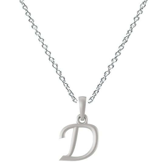 Akshat Sapphire Sterling Silver (92.5% purity) precious Name alphabet chain pendant (Pendnat with Anchor/Cable chain- 22 Inches) pure silver designer alphabet chain locket Akshat Sapphire