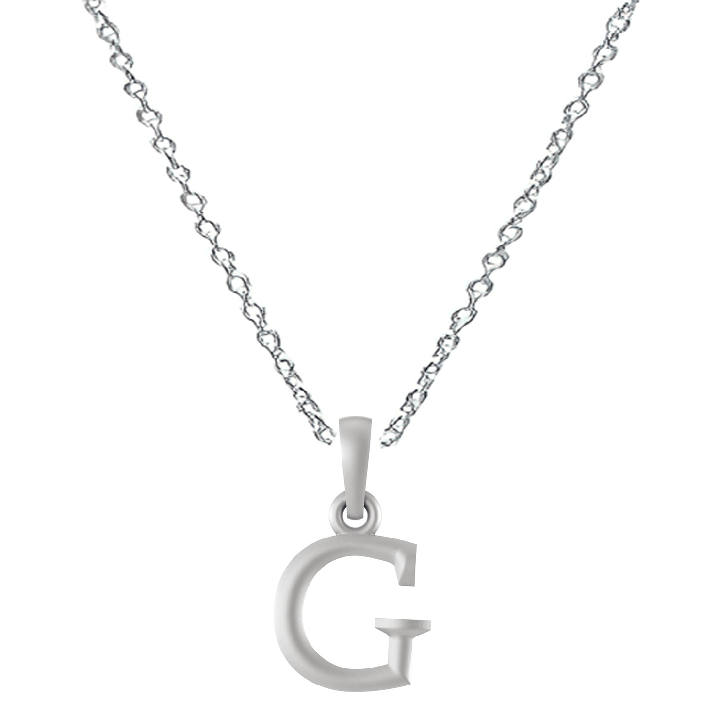 Akshat Sapphire Sterling Silver (92.5% purity) precious Name alphabet chain pendant (Pendnat with Anchor/Cable chain- 22 Inches) pure silver designer alphabet chain locket Akshat Sapphire