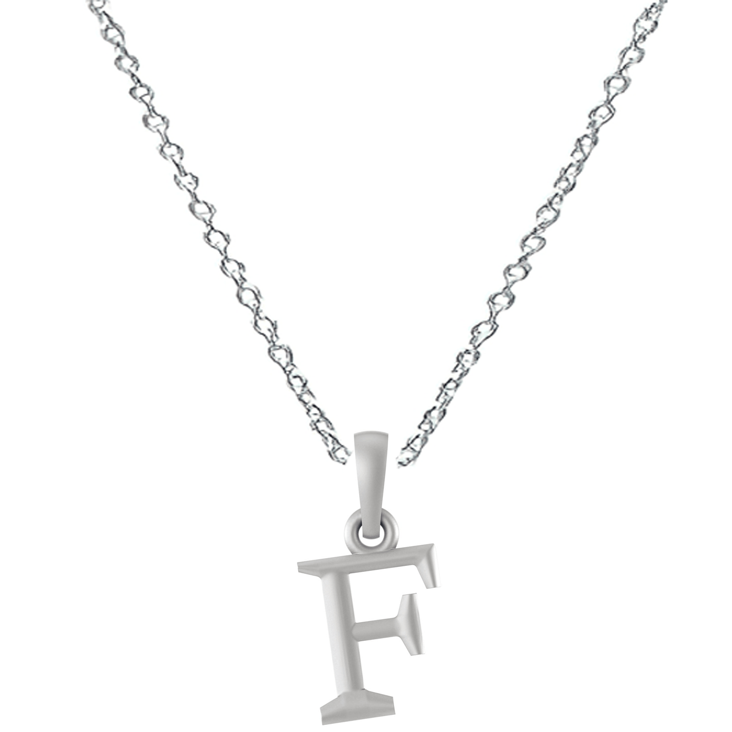 Akshat Sapphire Sterling Silver (92.5% purity) precious Name alphabet chain pendant (Pendnat with Anchor/Cable chain- 22 Inches) pure silver designer alphabet chain locket Akshat Sapphire