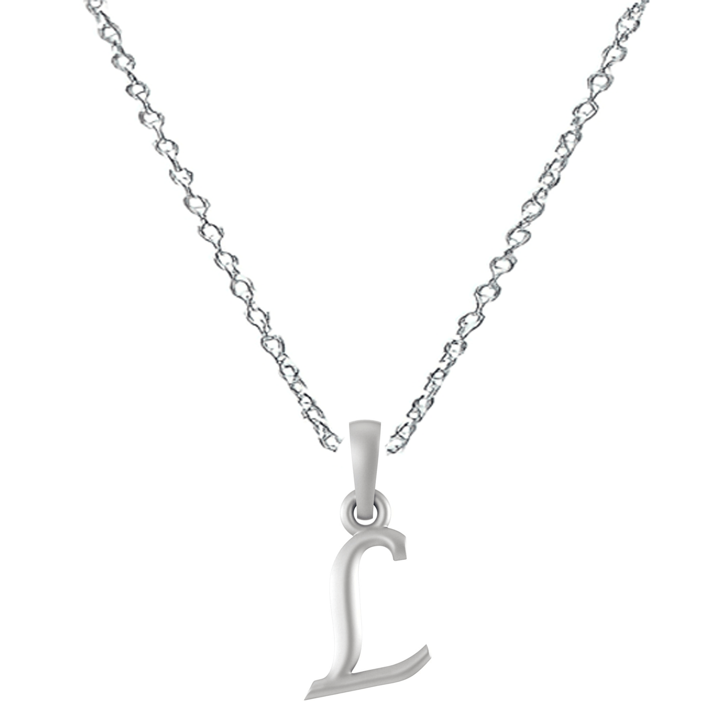 Akshat Sapphire Sterling Silver (92.5% purity) precious Name alphabet chain pendant (Pendnat with Anchor/Cable chain- 22 Inches) pure silver designer alphabet chain locket Akshat Sapphire
