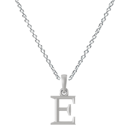 Akshat Sapphire Sterling Silver (92.5% purity) precious Name alphabet chain pendant (Pendnat with Anchor/Cable chain- 22 Inches) pure silver designer alphabet chain locket Akshat Sapphire