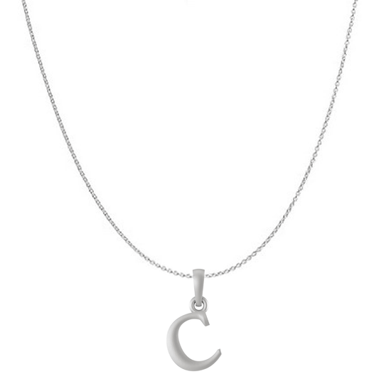 Akshat Sapphire Sterling Silver (92.5% purity) precious Name alphabet chain pendant (Pendnat with Anchor/Cable chain) pure silver designer alphabet chain locket Akshat Sapphire