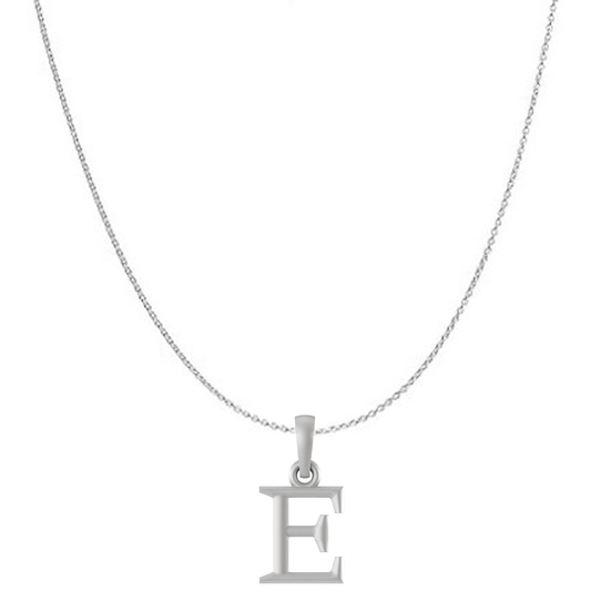 Akshat Sapphire Sterling Silver (92.5% purity) precious Name alphabet chain pendant (Pendnat with Anchor/Cable chain) pure silver designer alphabet chain locket Akshat Sapphire