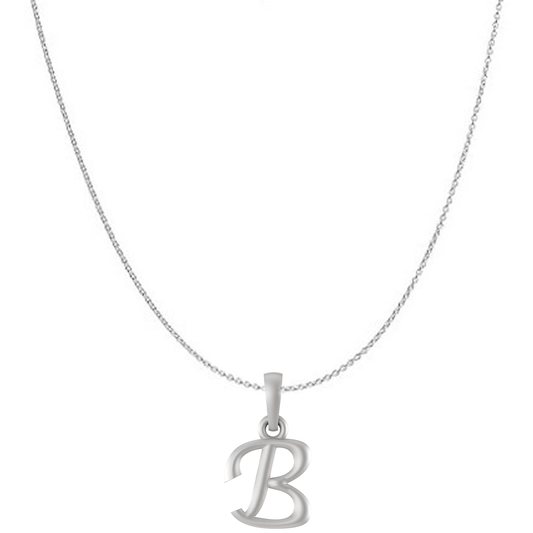 Akshat Sapphire Sterling Silver (92.5% purity) precious Name alphabet chain pendant (Pendnat with Anchor/Cable chain) pure silver designer alphabet chain locket Akshat Sapphire