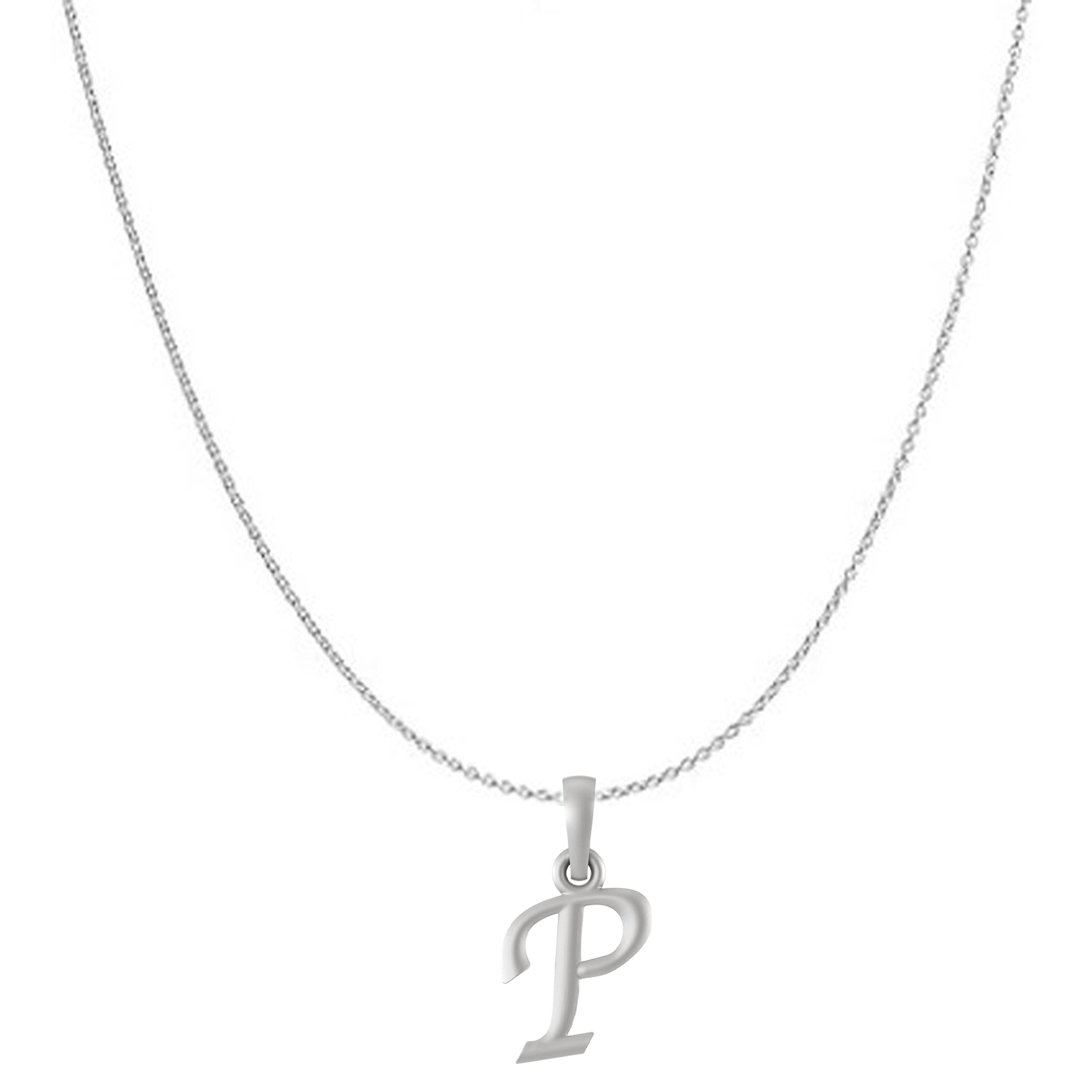 Akshat Sapphire Sterling Silver (92.5% purity) precious Name alphabet chain pendant (Pendnat with Anchor/Cable chain) pure silver designer alphabet chain locket Akshat Sapphire