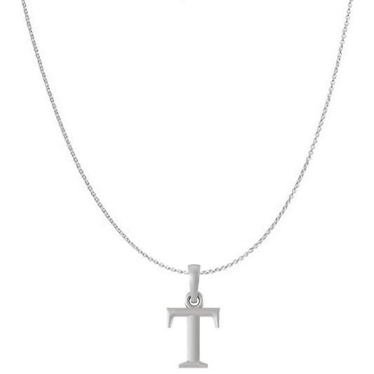 Akshat Sapphire Sterling Silver (92.5% purity) precious Name alphabet chain pendant (Pendnat with Anchor/Cable chain) pure silver designer alphabet chain locket Akshat Sapphire