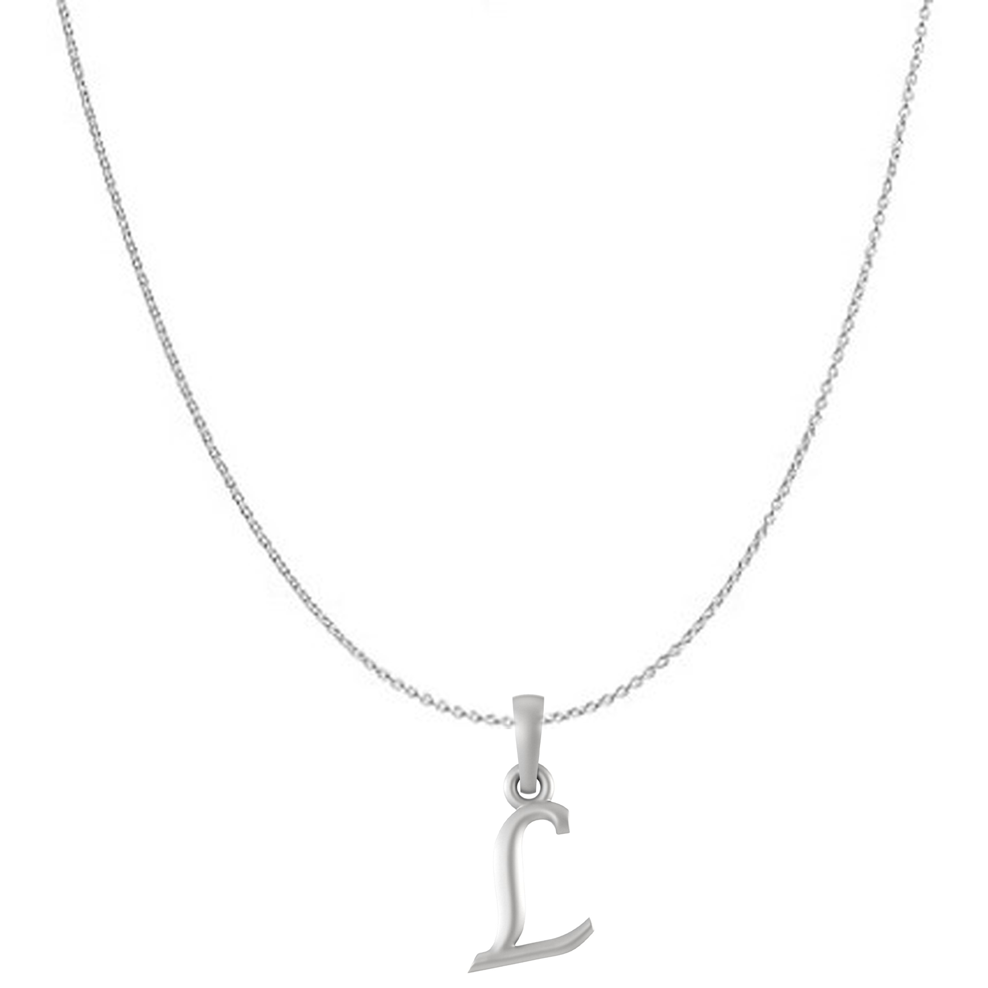 Akshat Sapphire Sterling Silver (92.5% purity) precious Name alphabet chain pendant (Pendnat with Anchor/Cable chain) pure silver designer alphabet chain locket Akshat Sapphire