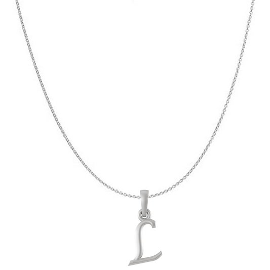 Akshat Sapphire Sterling Silver (92.5% purity) precious Name alphabet chain pendant (Pendnat with Anchor/Cable chain) pure silver designer alphabet chain locket Akshat Sapphire