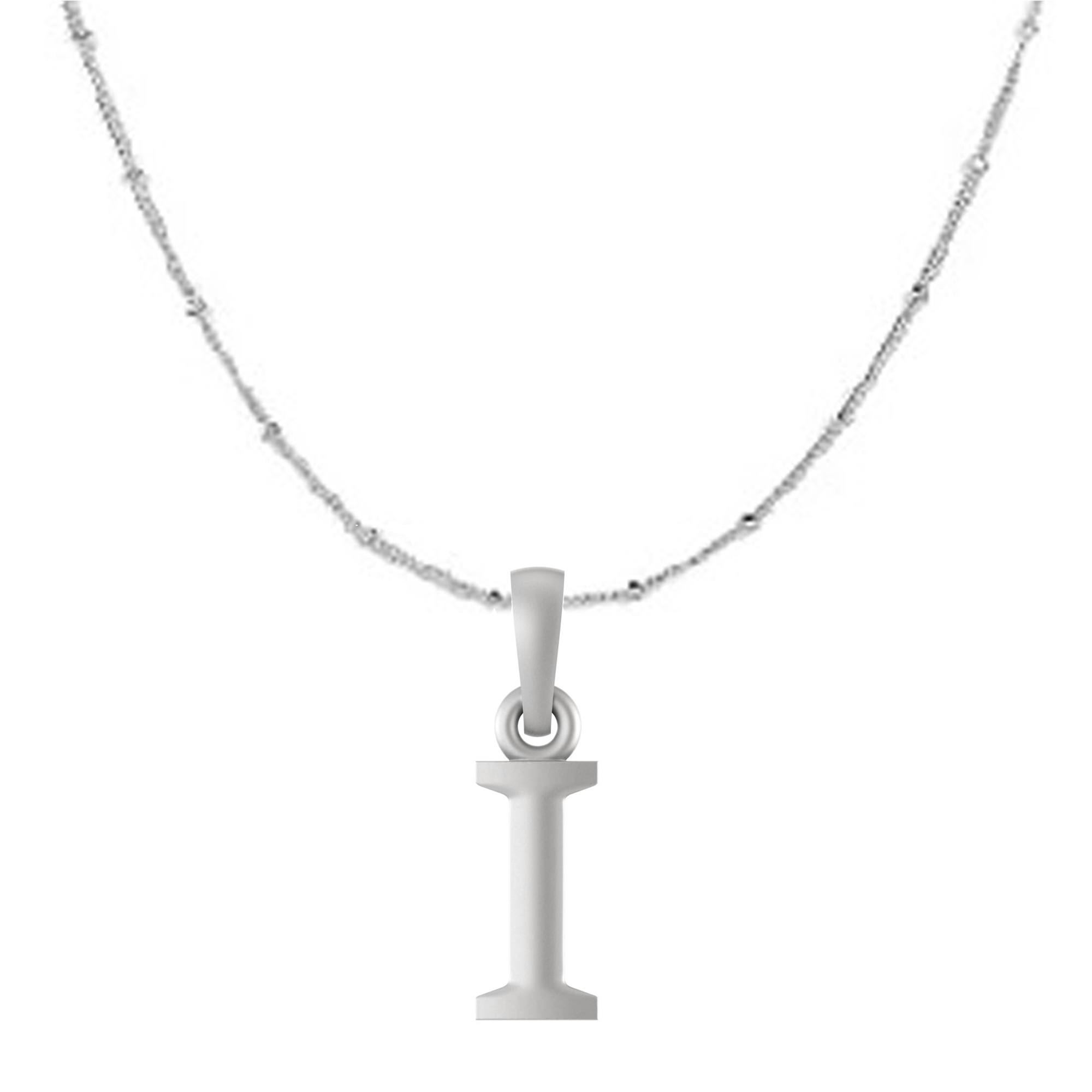 Akshat Sapphire Sterling Silver (92.5% purity) precious Name alphabet chain pendant (Pendnat with Ball  chain) pure silver designer alphabet chain locket Akshat Sapphire