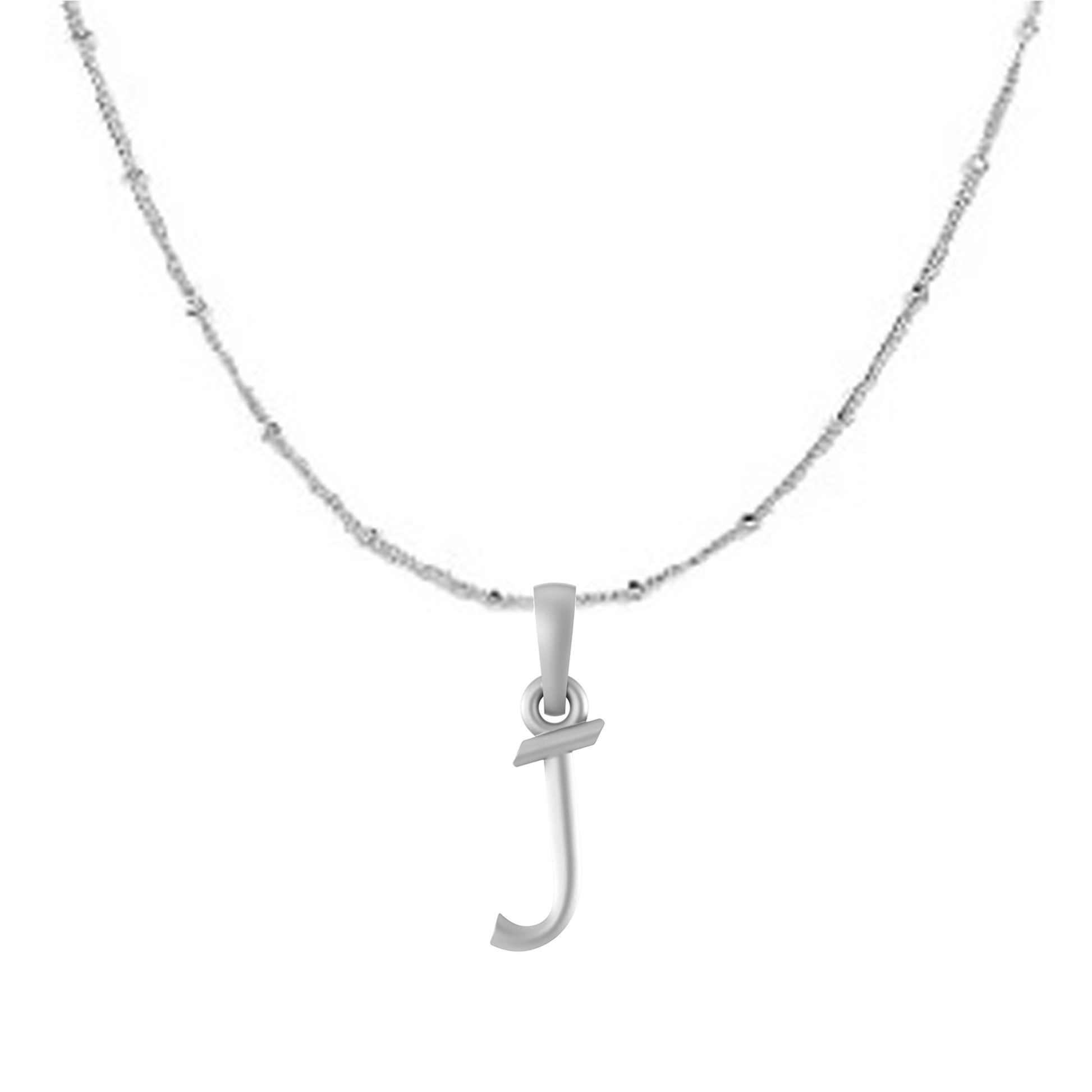 Akshat Sapphire Sterling Silver (92.5% purity) precious Name alphabet chain pendant (Pendnat with Ball  chain) pure silver designer alphabet chain locket Akshat Sapphire