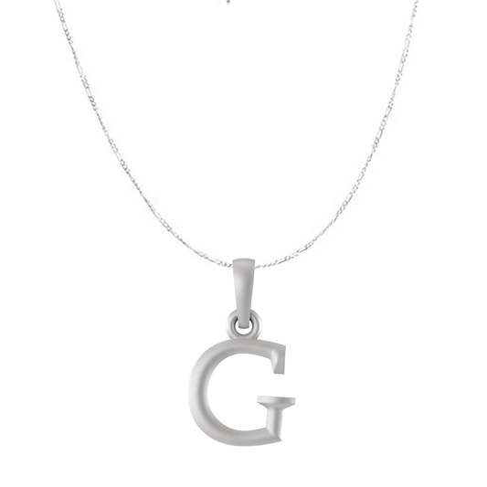 Akshat Sapphire Sterling Silver (92.5% purity) precious Name alphabet chain pendant (Pendnat with Figaro chain) pure silver designer alphabet chain locket Akshat Sapphire