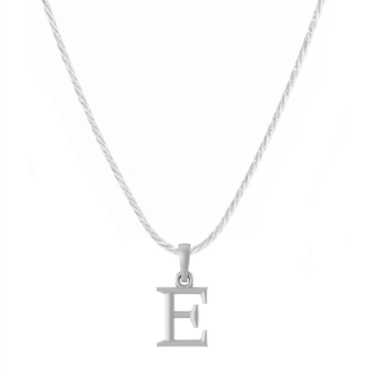 Akshat Sapphire Sterling Silver (92.5% purity) precious Name alphabet chain pendant (Pendnat with rope chain) pure silver designer alphabet chain locket Akshat Sapphire