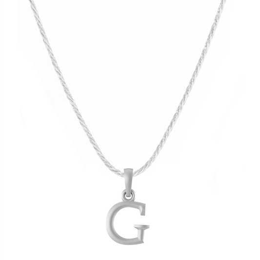 Akshat Sapphire Sterling Silver (92.5% purity) precious Name alphabet chain pendant (Pendnat with rope chain) pure silver designer alphabet chain locket Akshat Sapphire