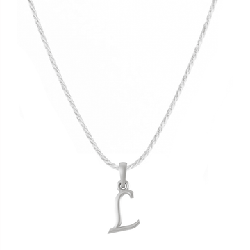 Akshat Sapphire Sterling Silver (92.5% purity) precious Name alphabet chain pendant (Pendnat with rope chain) pure silver designer alphabet chain locket Akshat Sapphire