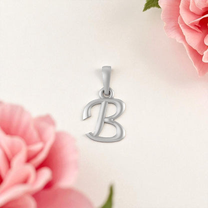Sterling Silver (92.5% purity) precious Name pendant pure silver designer alphabet locket