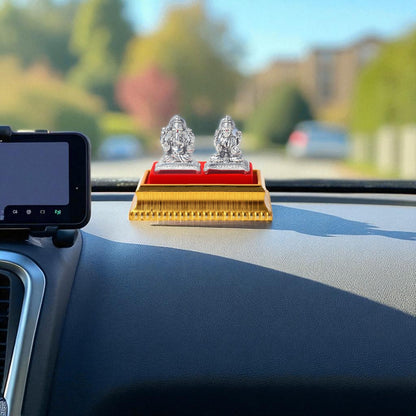 God Ganesh & Goddess Laxmi Idol by Akshat Sapphire 99.9 Pure Silver ID27–ID29