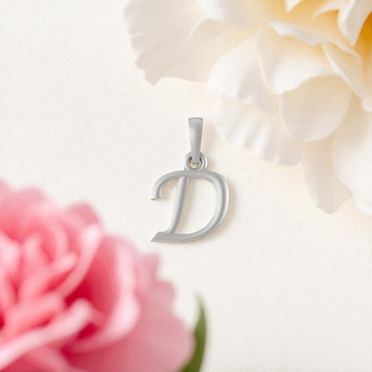 Sterling Silver (92.5% purity) precious Name pendant pure silver designer alphabet locket
