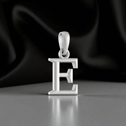 92.5% Pure Sterling Silver Precious Name Alphabet Pendant For Kids And Girls