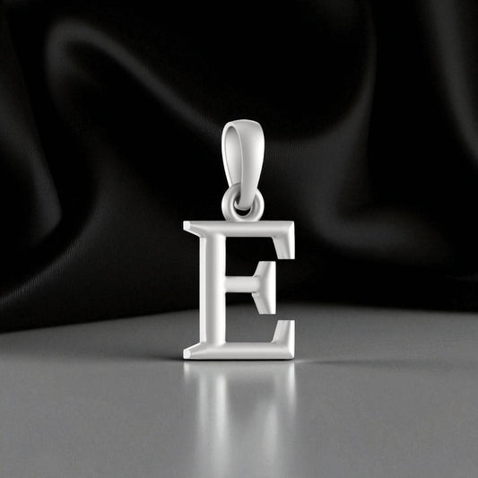 92.5% Pure Sterling Silver Precious Name Alphabet Pendant For Kids And Girls