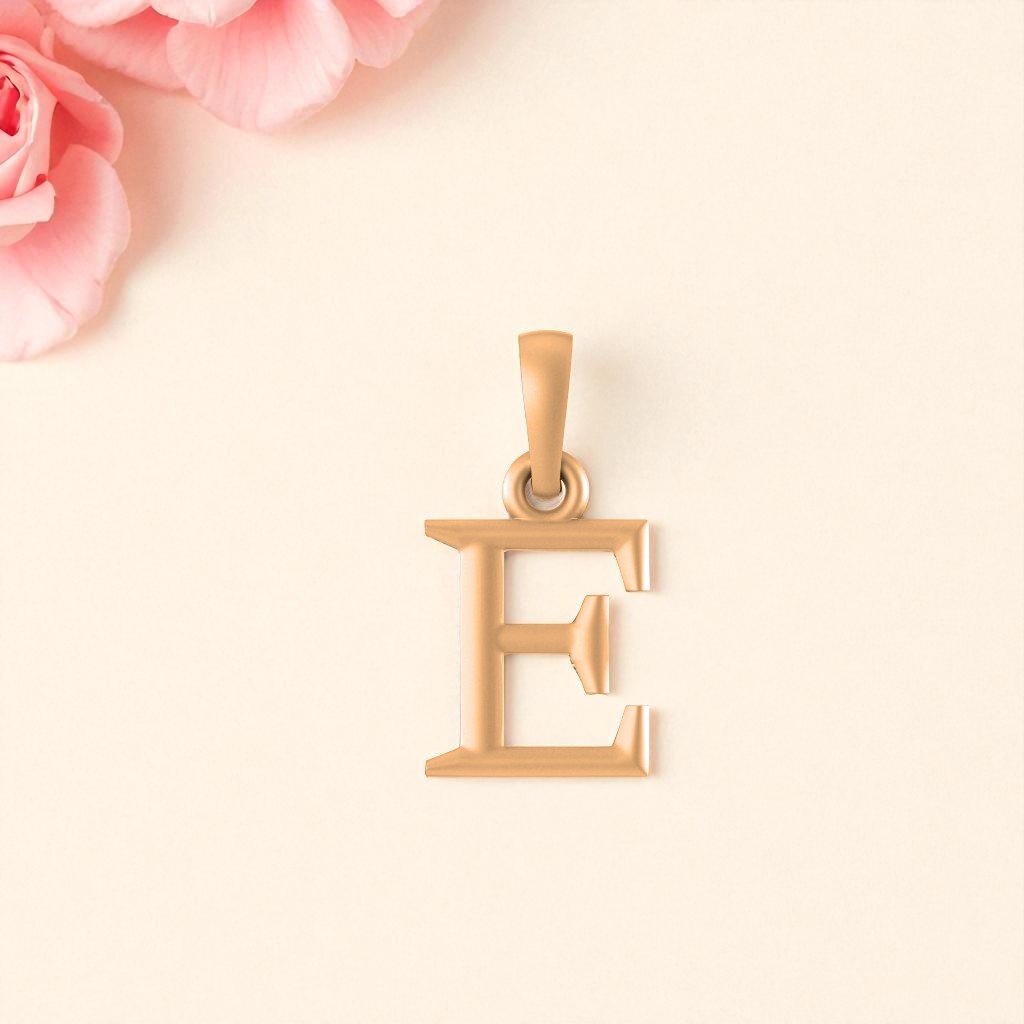 22 CT Gold Plated Silver (92.5% purity) precious and designer Name Alphabet Pendant by Akshat Sapphire For Men and women