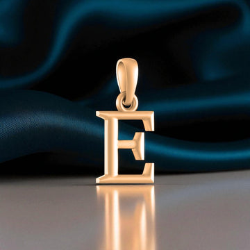 22 CT Gold Plated Silver (92.5% purity) Precious Name Alphabet Pendant by Akshat Sapphire For Kids And Girls