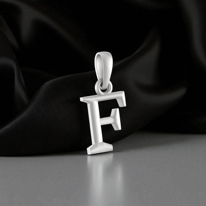 92.5% Pure Sterling Silver Precious Name Alphabet Pendant For Kids And Girls