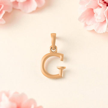 22 CT Gold Plated Silver (92.5% purity) precious and designer Name Alphabet Pendant by Akshat Sapphire For Men and women