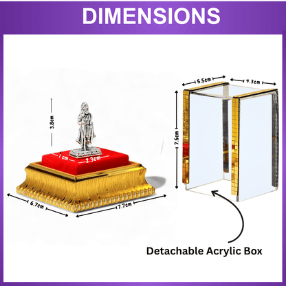 God Kartikeya Idol by Akshat Sapphire 99.9 Pure Silver ID23