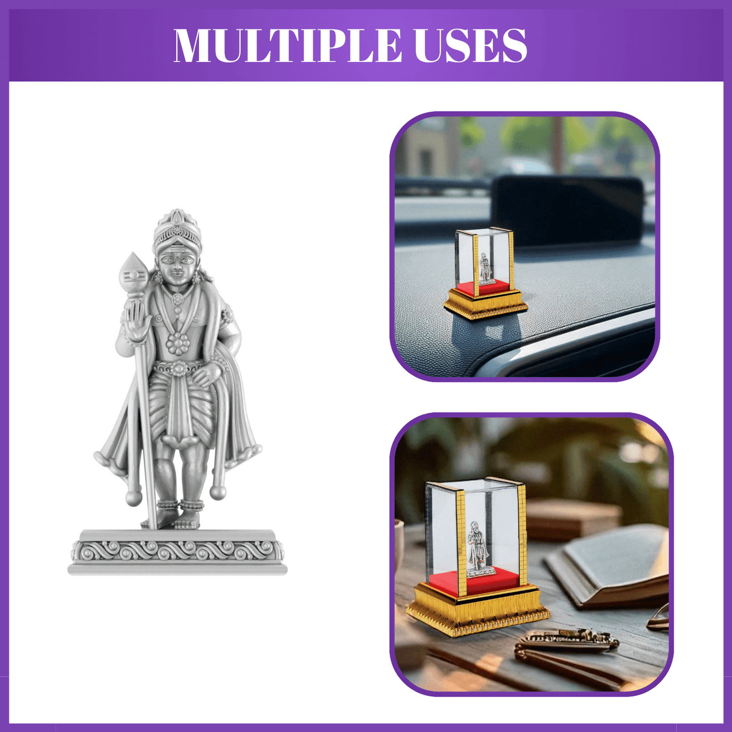 God Kartikeya Idol by Akshat Sapphire 99.9 Pure Silver ID23