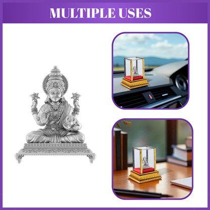Goddess Laxmi Idol by Akshat Sapphire 99.9 Pure Silver ID29