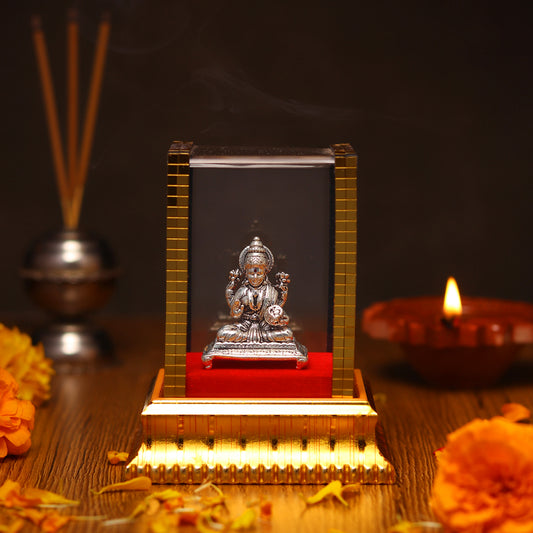 Goddess Laxmi Idol by Akshat Sapphire 99.9 Pure Silver ID29