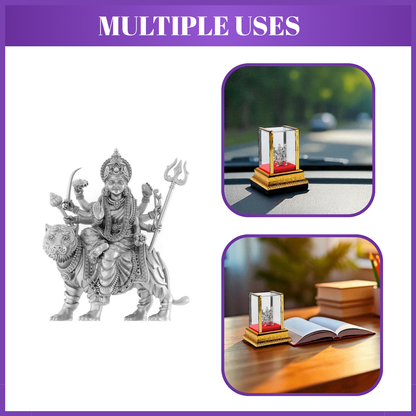 GoddessDurga Maa Idol by Akshat Sapphire 99.9 Pure Silver ID33