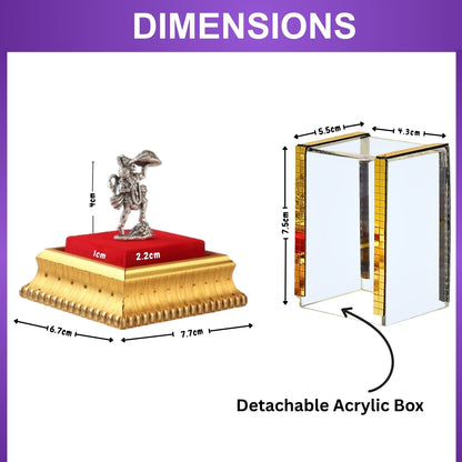 God Hanuman Idol by Akshat Sapphire 99.9 Pure Silver ID_53
