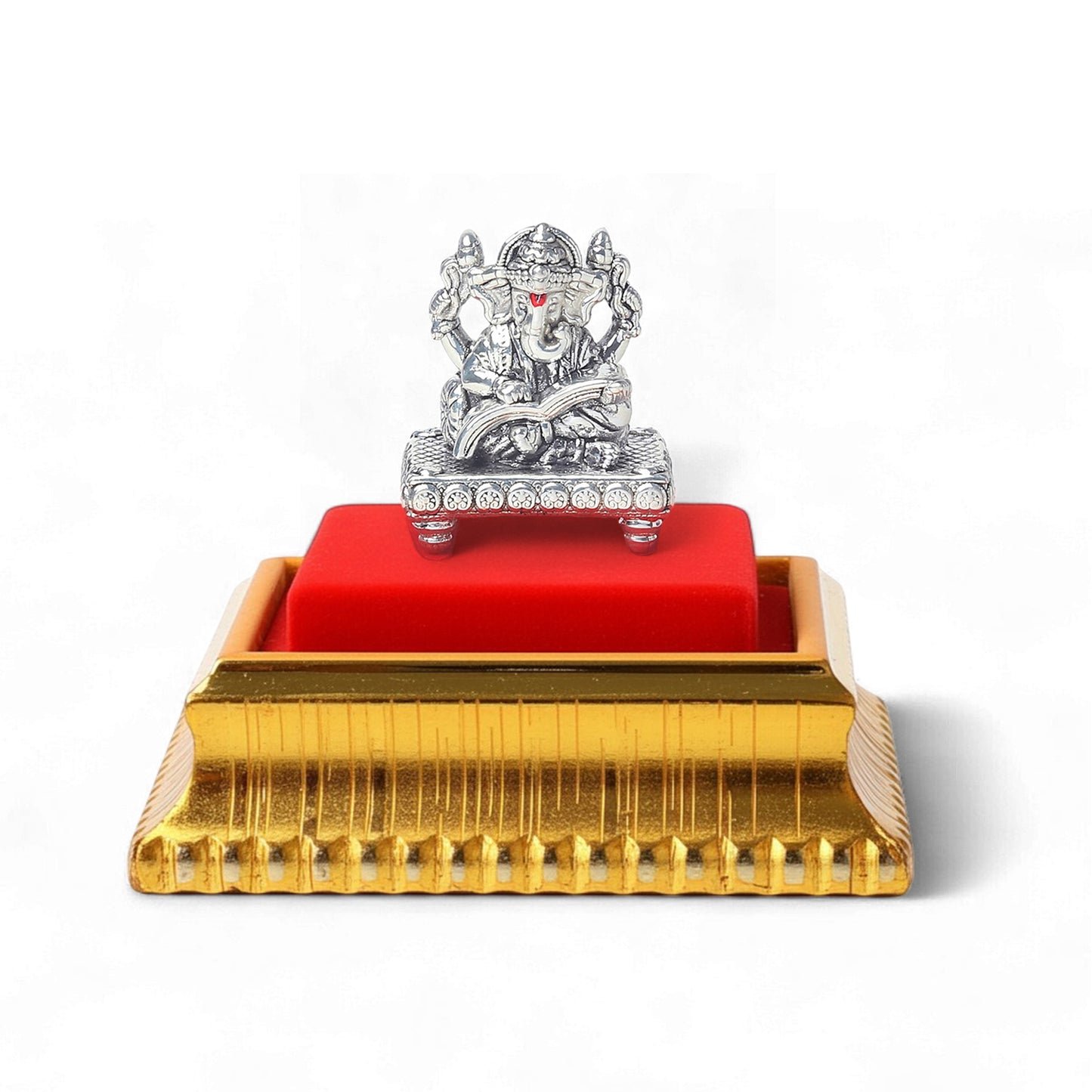 God Ganesh Idol by Akshat Sapphire 99.9 Pure Silver ID9