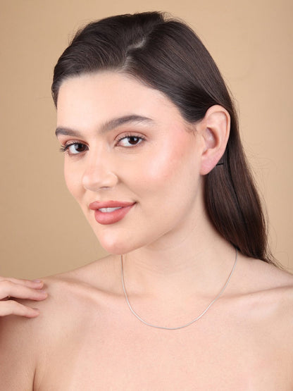 Sterling Silver (92.5% purity) Italian Snake chain for Girls and Women