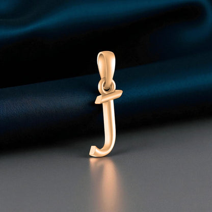 22 CT Gold Plated Silver (92.5% purity) Precious Name Alphabet Pendant by For Kids And Girls