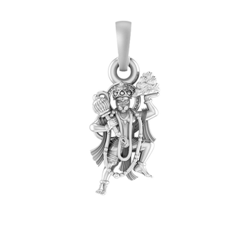 Akshat Sapphire 92.5% Pure Sterling Silver God Hanuman Bajrang Bali  Pendant Locket for Kids